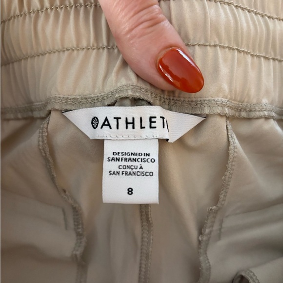 NWT Athleta Brooklyn Wide Leg Pants Sand Beige Tan Size 8 - Picture 6 of 7